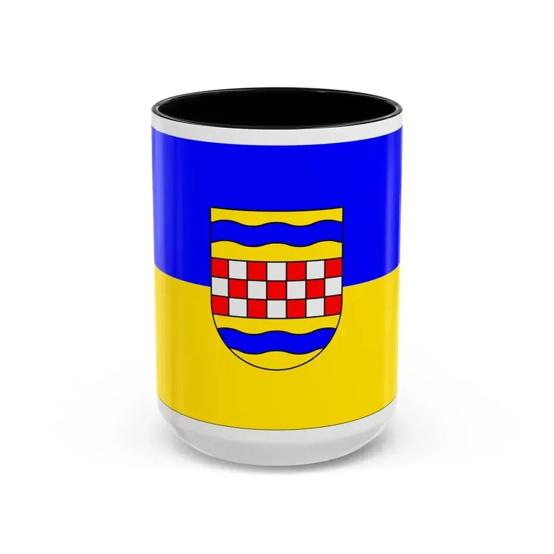 Flag of Ennepe Ruhr 2 Germany - Accent Coffee Mug 15oz Black - Go Mug Yourself