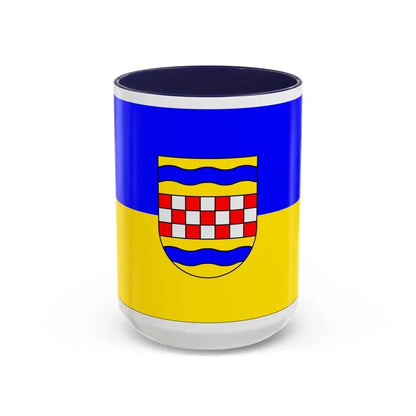Flag of Ennepe Ruhr 2 Germany - Accent Coffee Mug 15oz Navy - Go Mug Yourself