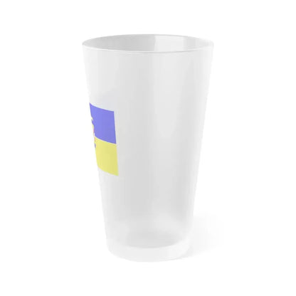 Flag of Ennepe Ruhr 2 Germany - Frosted Pint Glass 16oz - Go Mug Yourself