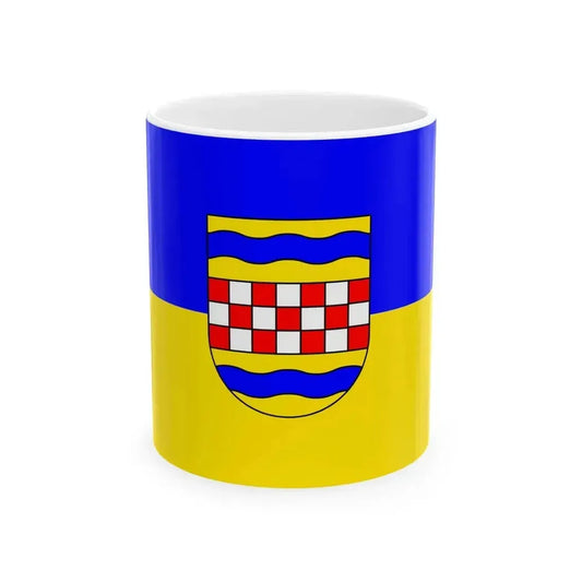 Flag of Ennepe Ruhr 2 Germany - White Coffee Mug 11oz - Go Mug Yourself