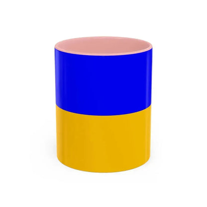 Flag of Ennepe Ruhr Germany - Accent Coffee Mug 11oz Pink - Go Mug Yourself