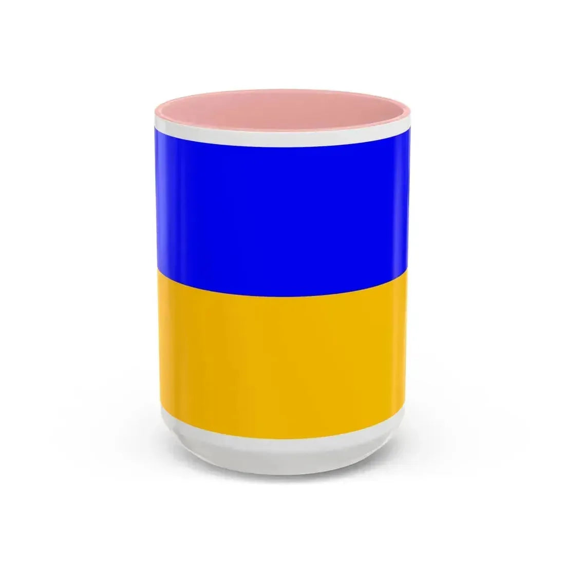 Flag of Ennepe Ruhr Germany - Accent Coffee Mug 15oz Pink - Go Mug Yourself