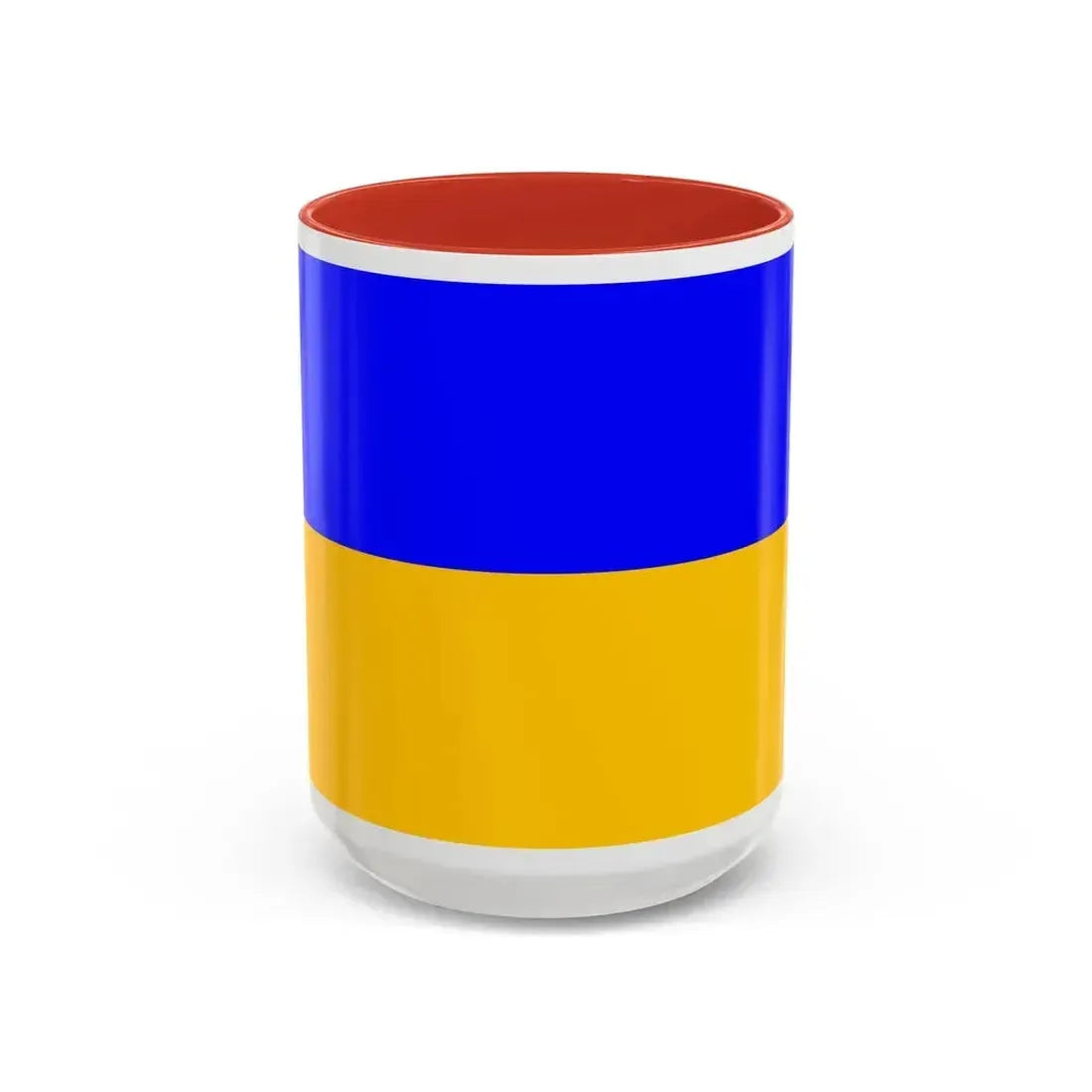Flag of Ennepe Ruhr Germany - Accent Coffee Mug 15oz Red - Go Mug Yourself