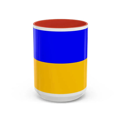 Flag of Ennepe Ruhr Germany - Accent Coffee Mug 15oz Red - Go Mug Yourself
