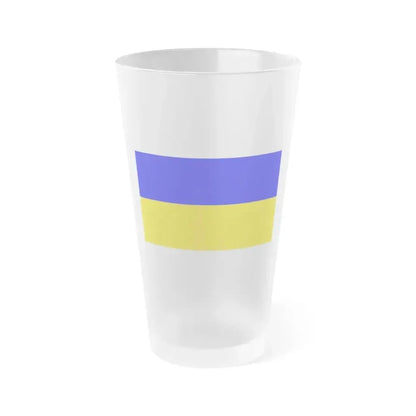 Flag of Ennepe Ruhr Germany - Frosted Pint Glass 16oz 16oz Frosted - Go Mug Yourself