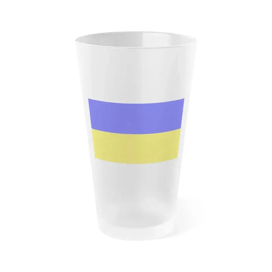 Flag of Ennepe Ruhr Germany - Frosted Pint Glass 16oz 16oz Frosted - Go Mug Yourself
