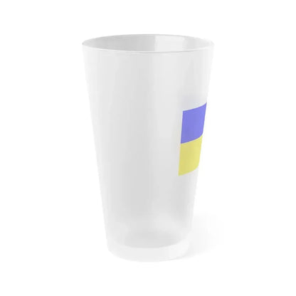 Flag of Ennepe Ruhr Germany - Frosted Pint Glass 16oz - Go Mug Yourself