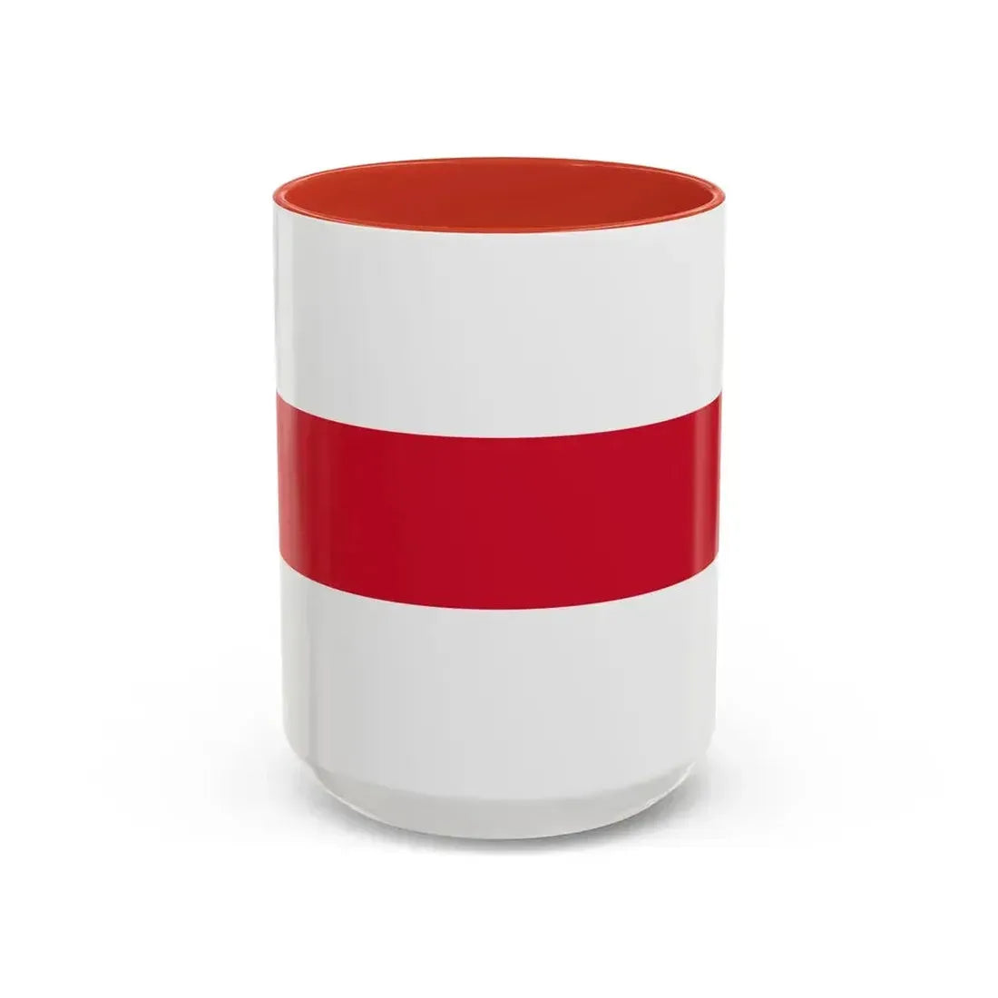 Flag of Enschede the largest city of the Twente region and the province of Overijssel Netherlands - Accent Coffee Mug 15oz Red - Go Mug Yourself