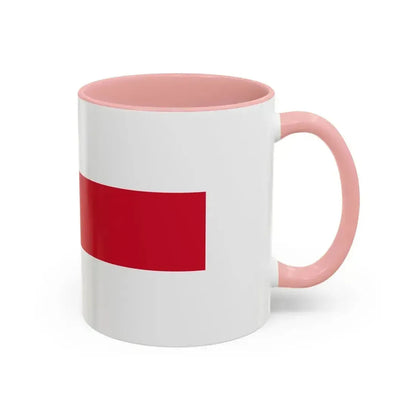 Flag of Enschede the largest city of the Twente region and the province of Overijssel Netherlands - Accent Coffee Mug - Go Mug Yourself