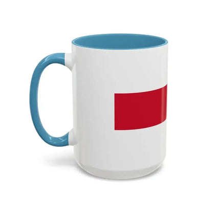 Flag of Enschede the largest city of the Twente region and the province of Overijssel Netherlands - Accent Coffee Mug - Go Mug Yourself