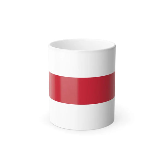 Flag of Enschede the largest city of the Twente region and the province of Overijssel Netherlands - Color Changing Coffee Mug-11oz-Go Mug Yourself