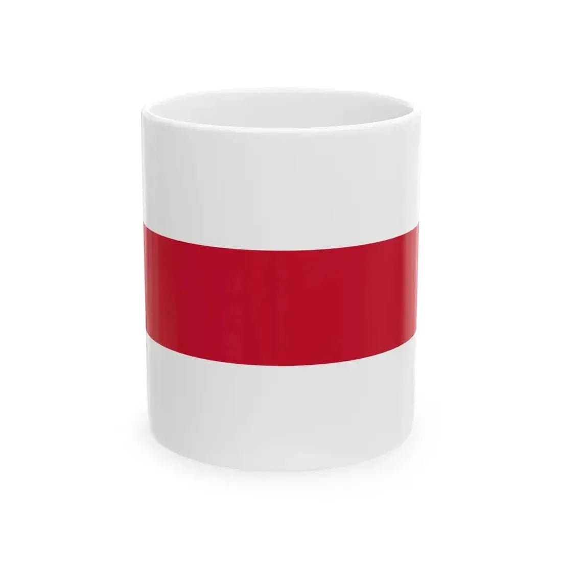 Flag of Enschede the largest city of the Twente region and the province of Overijssel Netherlands - White Coffee Mug 11oz - Go Mug Yourself
