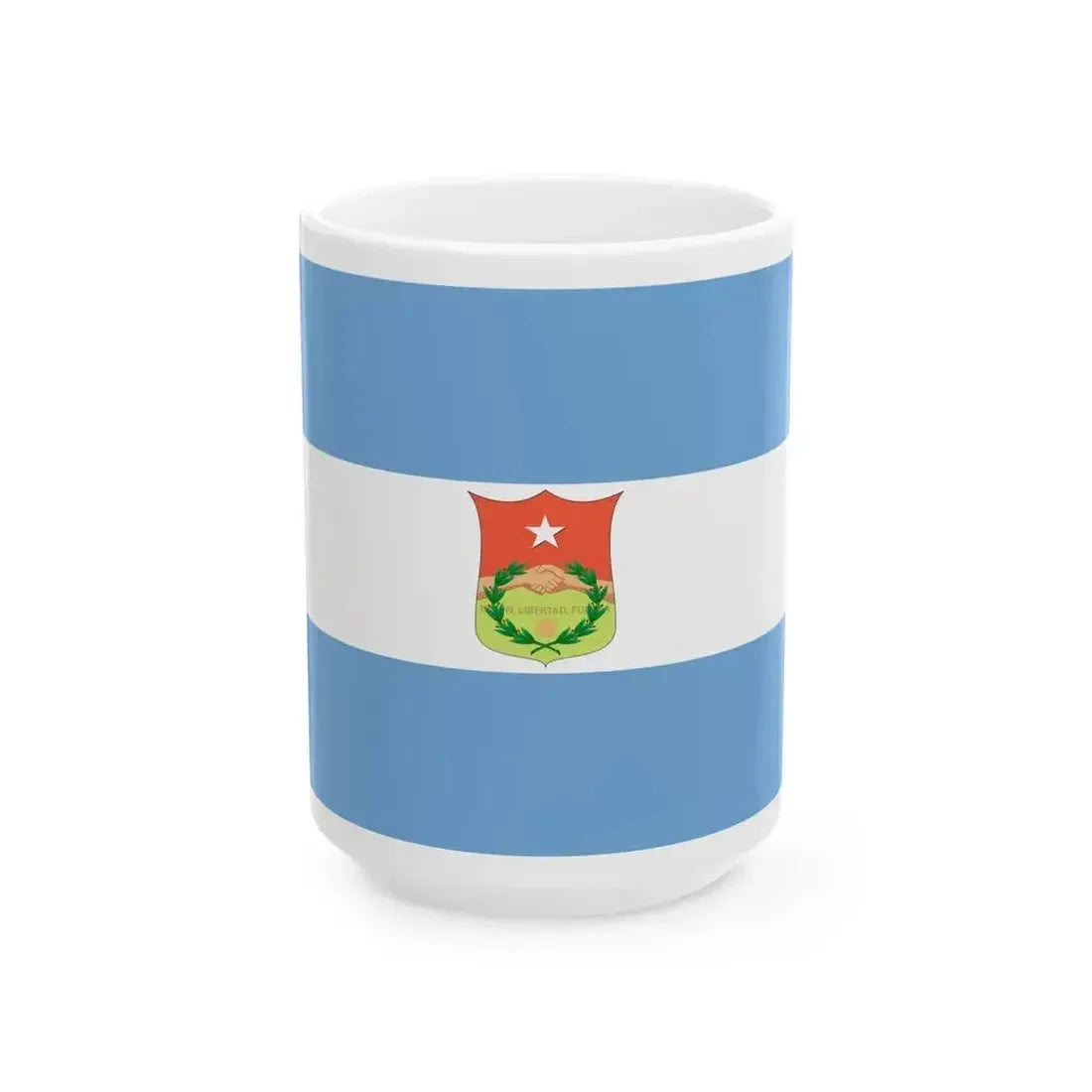 Flag of Entre Rios 1822-1824 (Argentina) White Coffee Mug 15oz - Go Mug Yourself