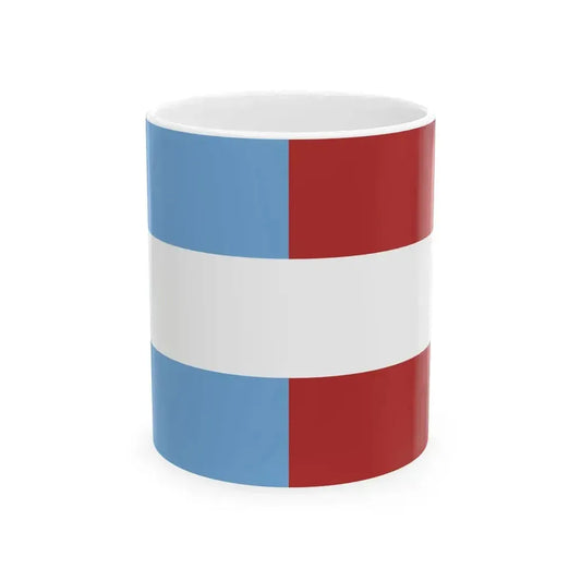 Flag of Entre Rios 1833-1853 (Argentina) White Coffee Mug 11oz - Go Mug Yourself