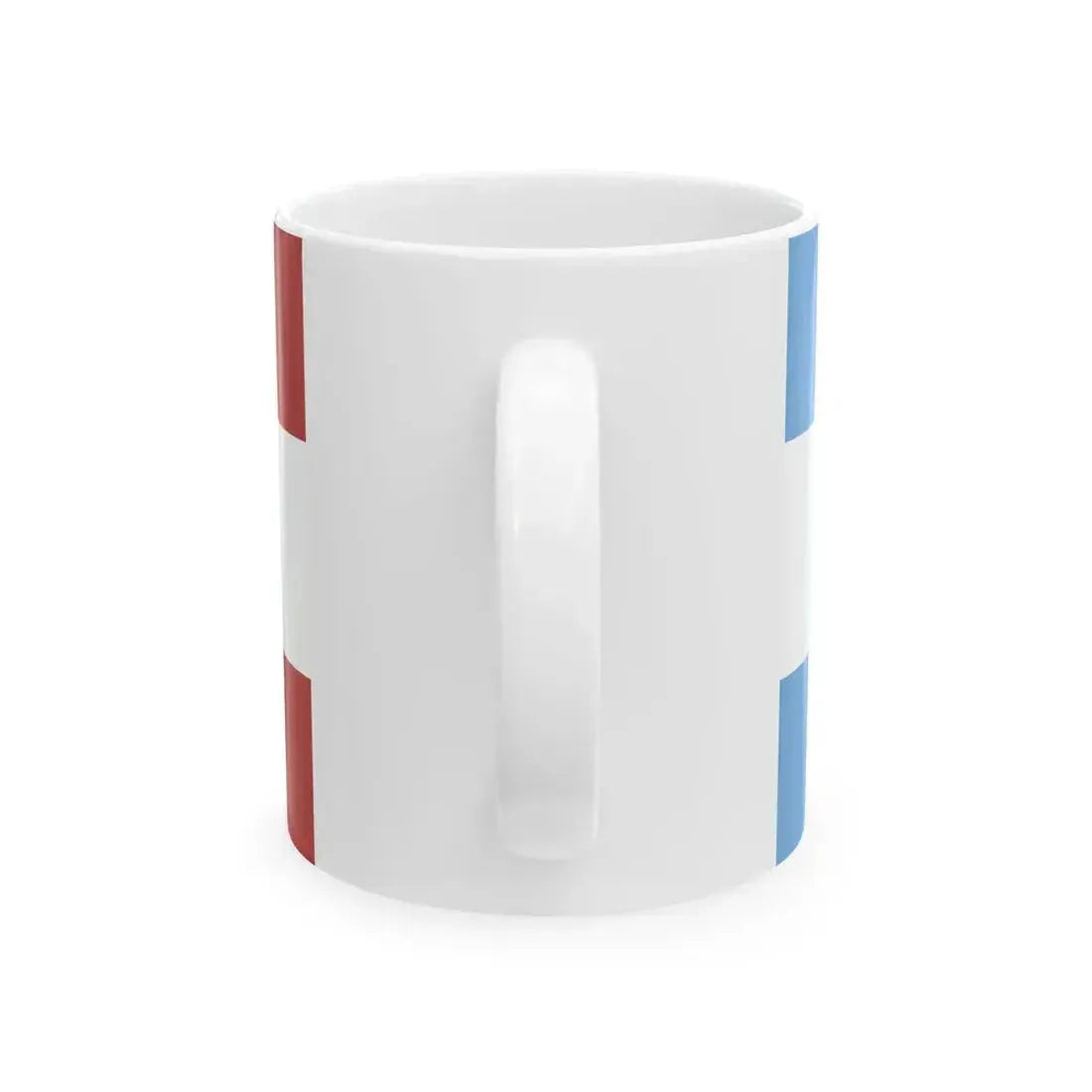 Flag of Entre Rios 1833-1853 with arms (Argentina) White Coffee Mug - Go Mug Yourself