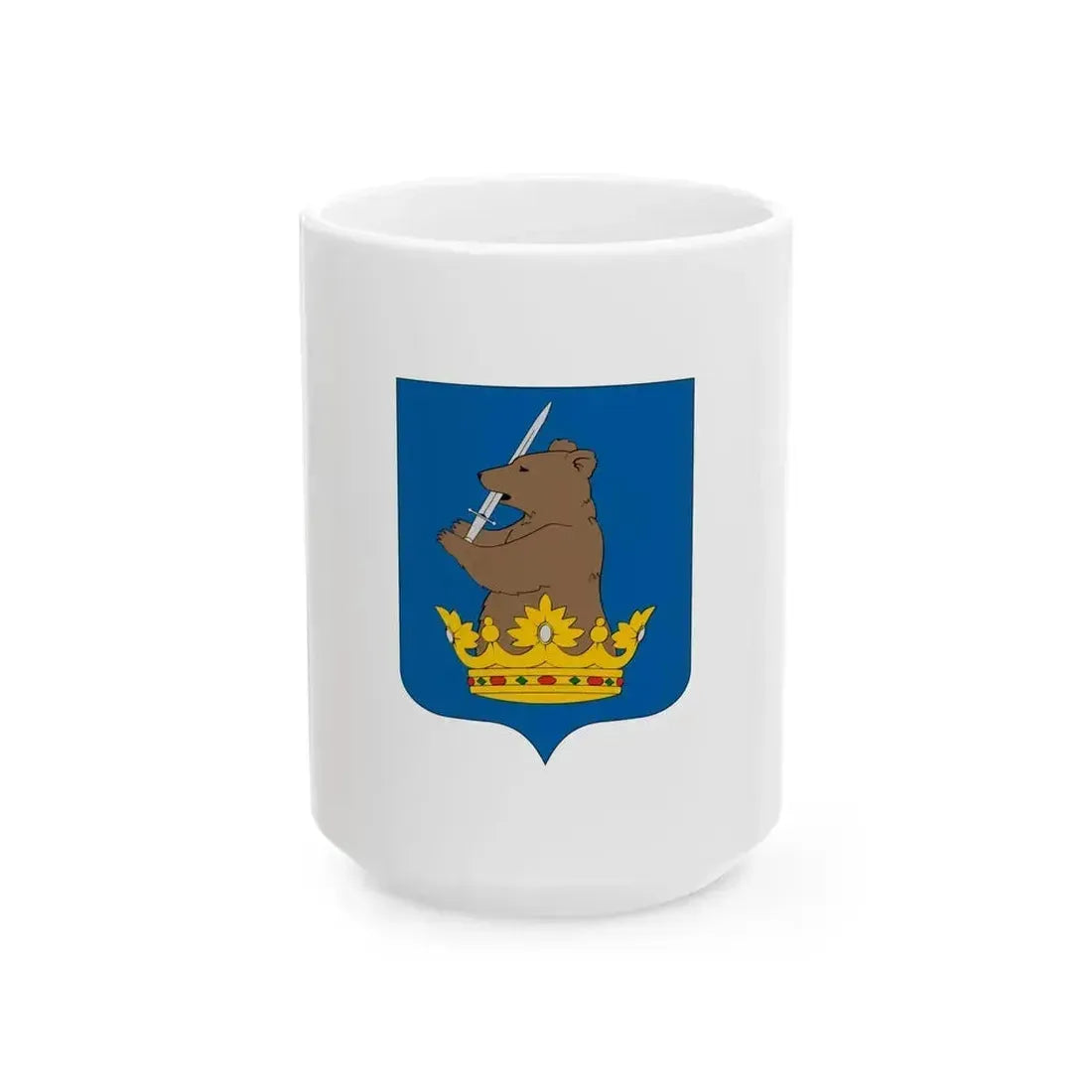 Flag of Enying (Hungary) White Coffee Mug 15oz - Go Mug Yourself
