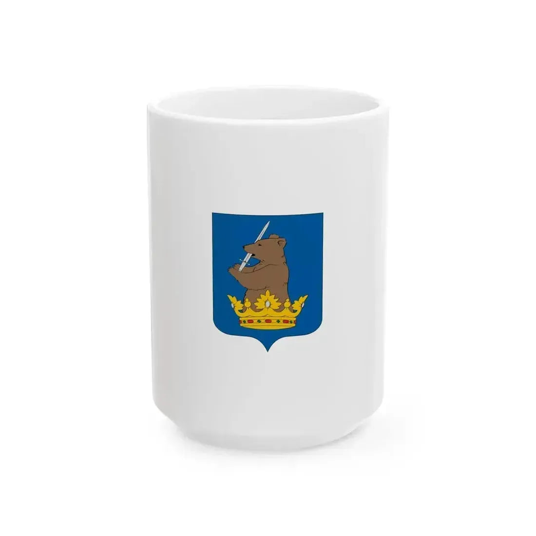 Flag of Enying vertical (Hungary) White Coffee Mug 15oz - Go Mug Yourself