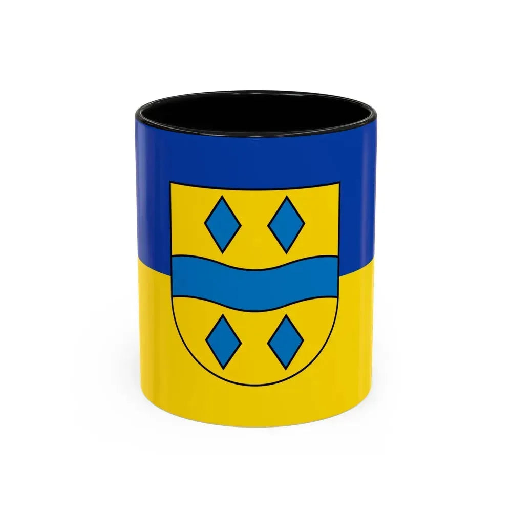 Flag of Enzkreis Germany - Accent Coffee Mug 11oz Black - Go Mug Yourself
