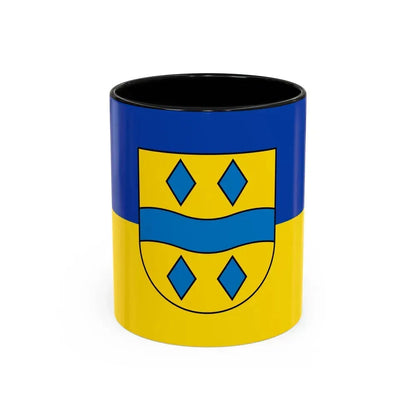Flag of Enzkreis Germany - Accent Coffee Mug 11oz Black - Go Mug Yourself