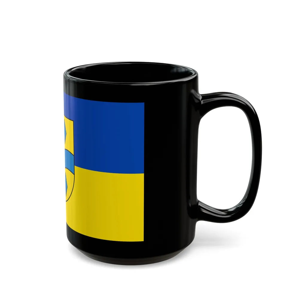 Flag of Enzkreis Germany - Black Coffee Mug-Go Mug Yourself