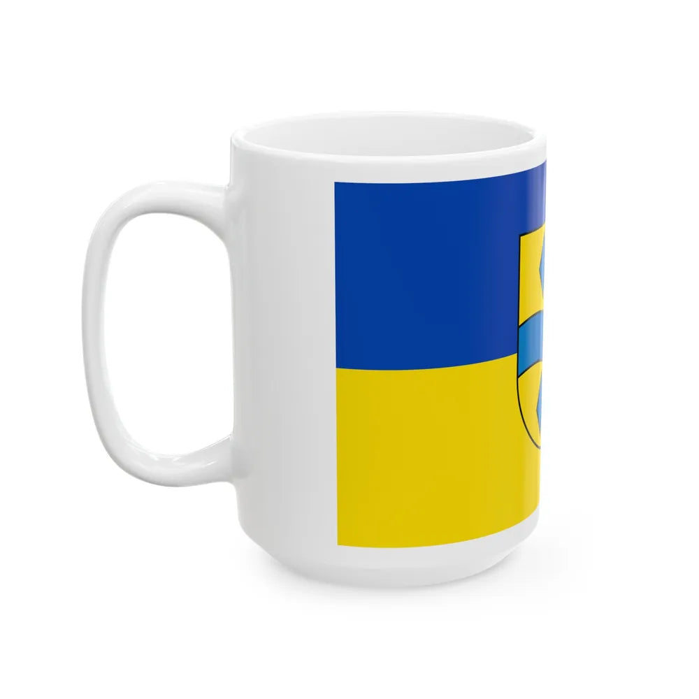 Flag of Enzkreis Germany - White Coffee Mug-Go Mug Yourself