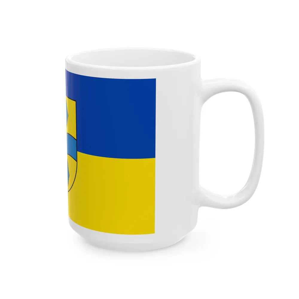 Flag of Enzkreis Germany - White Coffee Mug-Go Mug Yourself