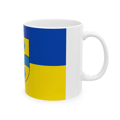 Flag of Enzkreis Germany - White Coffee Mug-Go Mug Yourself