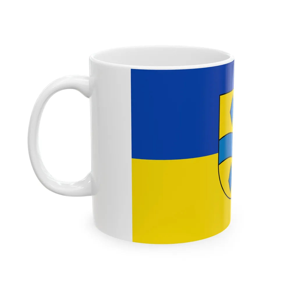 Flag of Enzkreis Germany - White Coffee Mug-Go Mug Yourself