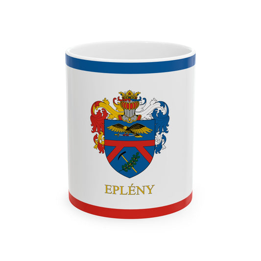 Flag of Epleny (Hungary) White Coffee Mug-11oz-Go Mug Yourself