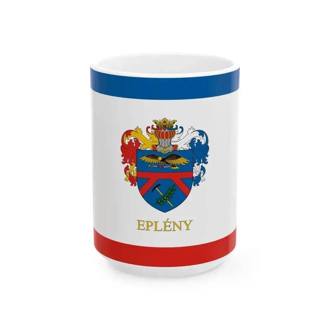 Flag of Epleny (Hungary) White Coffee Mug 15oz - Go Mug Yourself