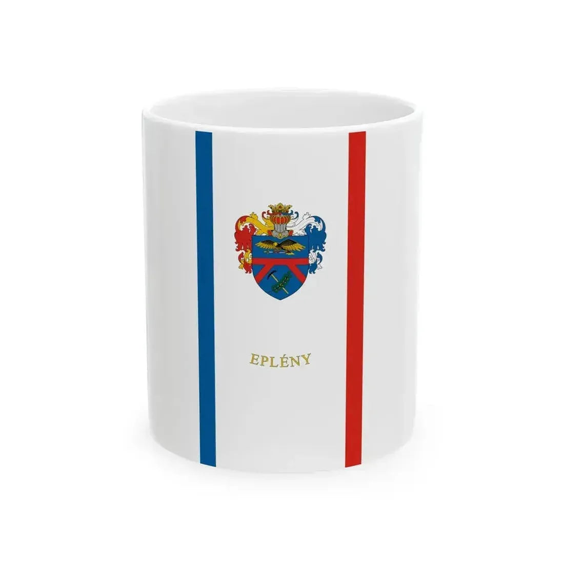 Flag of Epleny vertical (Hungary) White Coffee Mug 11oz - Go Mug Yourself