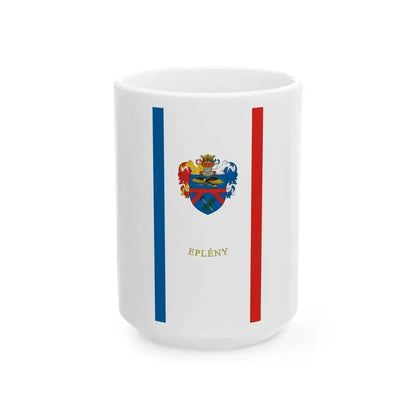 Flag of Epleny vertical (Hungary) White Coffee Mug 15oz - Go Mug Yourself