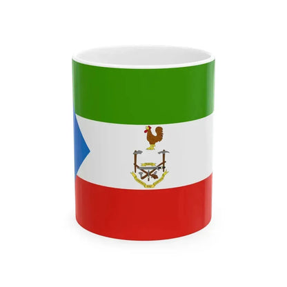 Flag of Equatorial Guinea 1973-1979 (Equatorial Guinea) White Coffee Mug 11oz - Go Mug Yourself