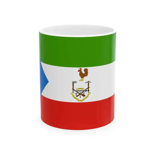 Flag of Equatorial Guinea 1973-1979 (Equatorial Guinea) White Coffee Mug 11oz - Go Mug Yourself