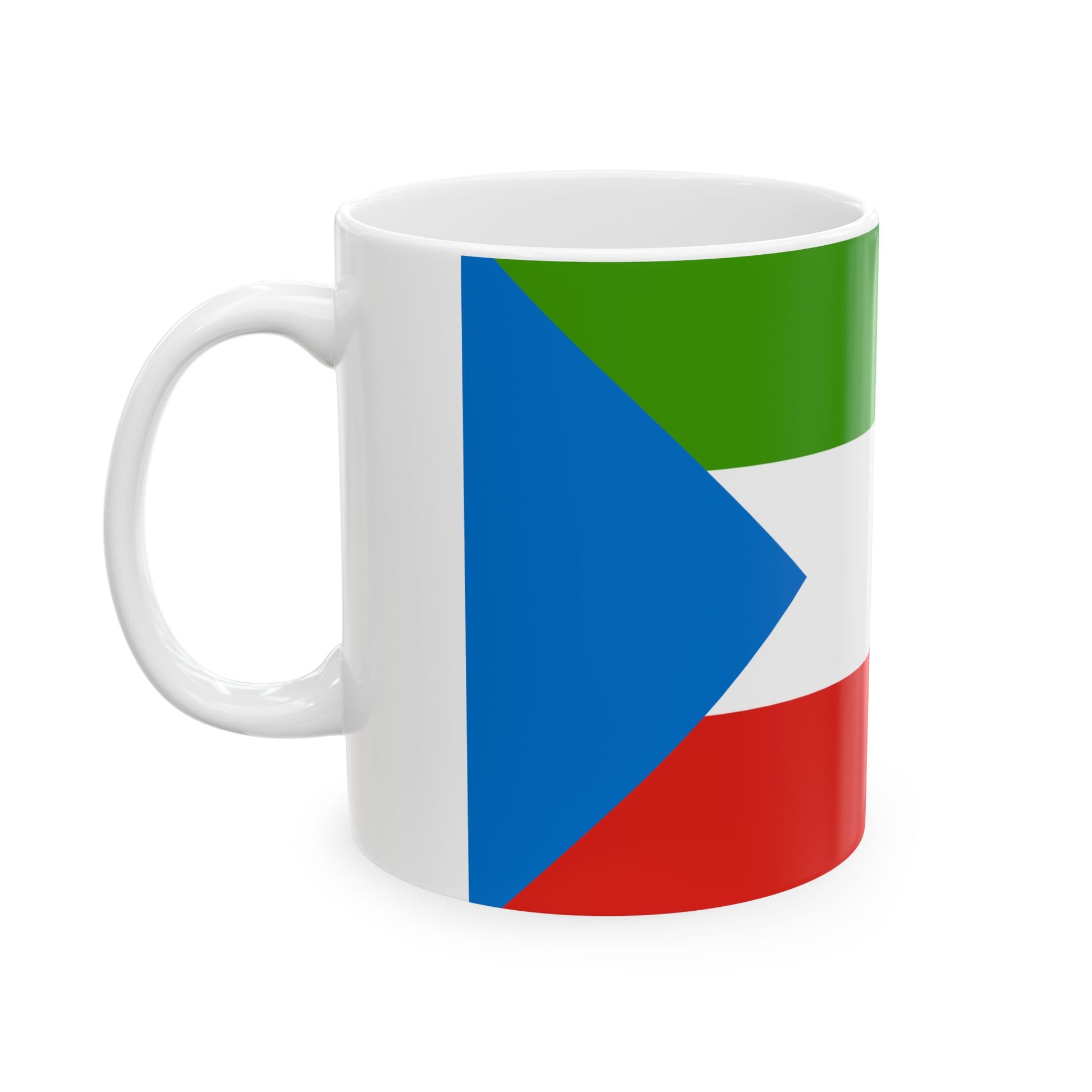 Flag of Equatorial Guinea 1973-1979 (Equatorial Guinea) White Coffee Mug-Go Mug Yourself
