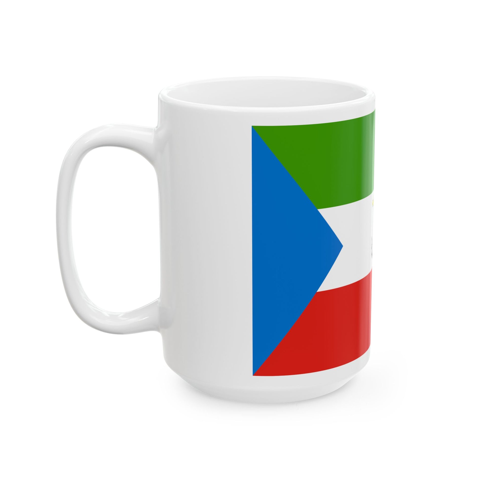 Flag of Equatorial Guinea (Equatorial Guinea) White Coffee Mug-Go Mug Yourself