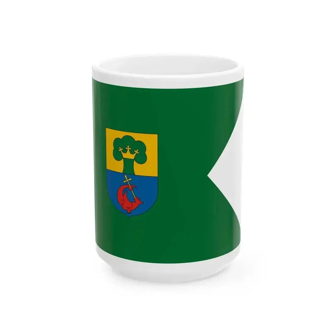 Flag of Erd 1997-2012 (Hungary) White Coffee Mug 15oz - Go Mug Yourself