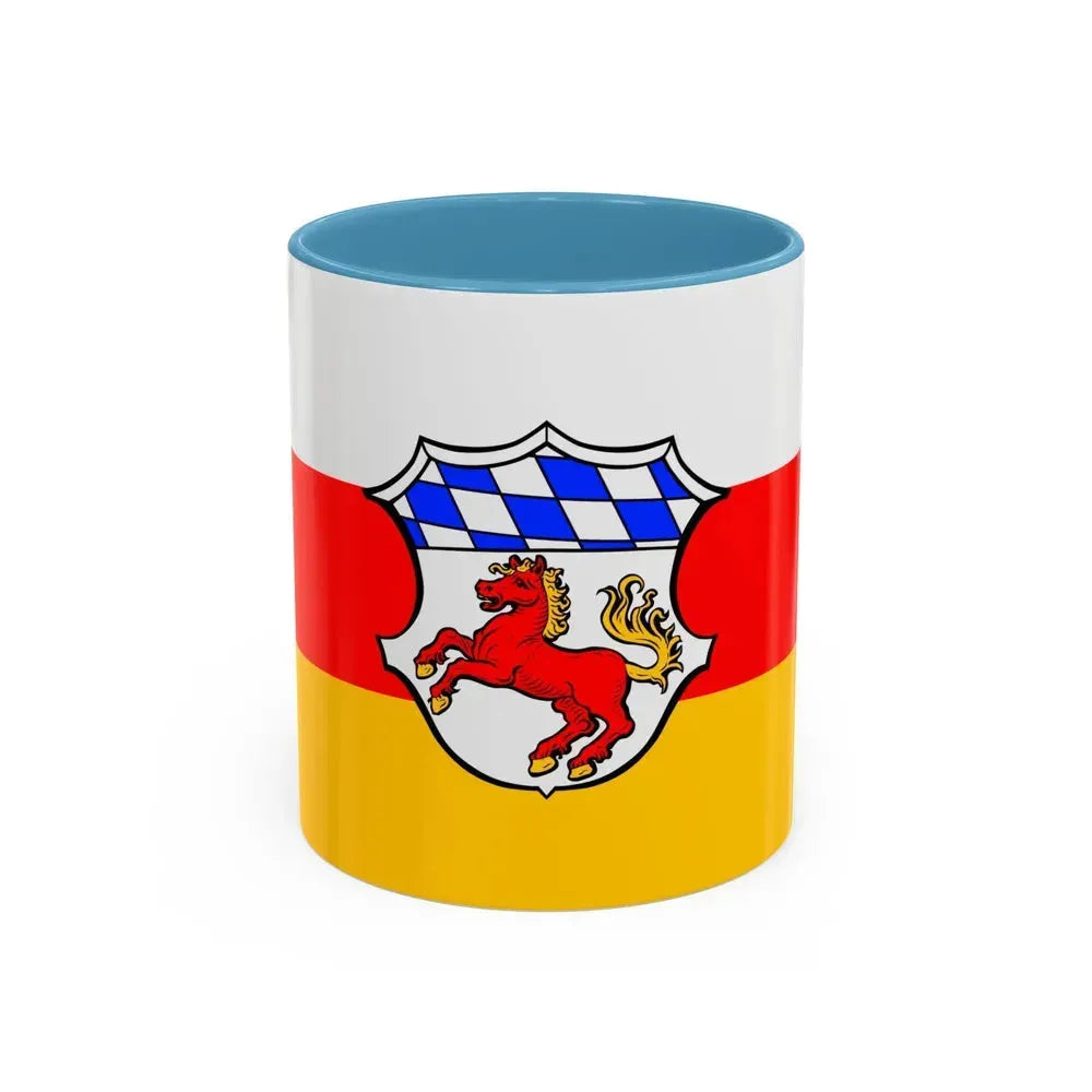 Flag of Erding Germany - Accent Coffee Mug 11oz Light Blue - Go Mug Yourself