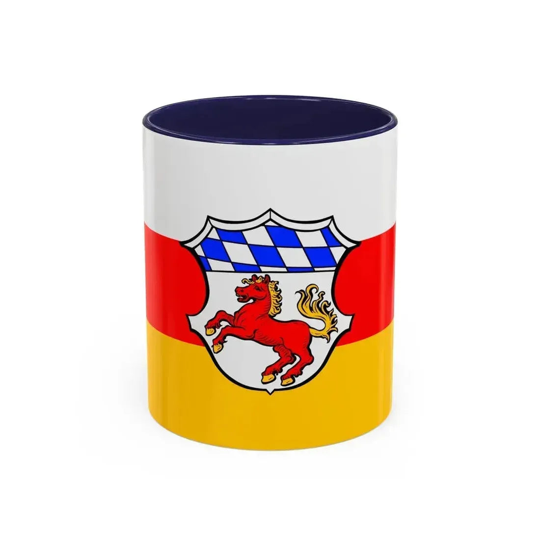 Flag of Erding Germany - Accent Coffee Mug 11oz Navy - Go Mug Yourself