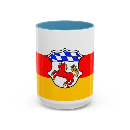 Flag of Erding Germany - Accent Coffee Mug 15oz Light Blue - Go Mug Yourself