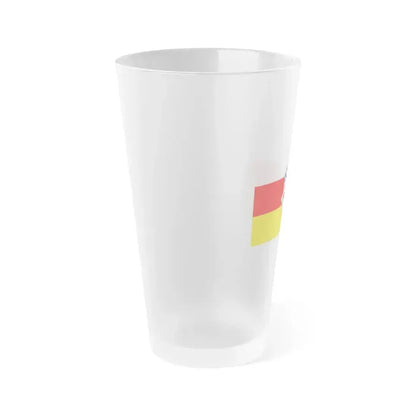 Flag of Erding Germany - Frosted Pint Glass 16oz - Go Mug Yourself