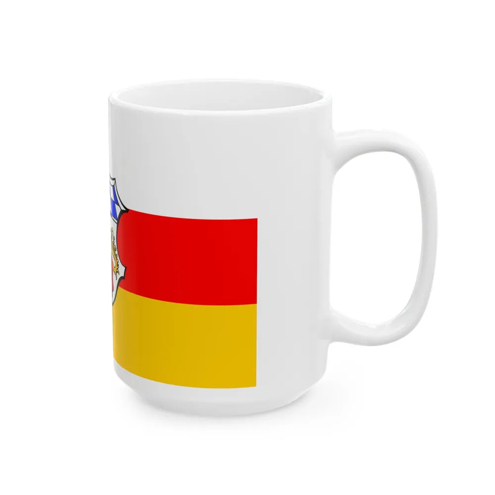 Flag of Erding Germany - White Coffee Mug-Go Mug Yourself