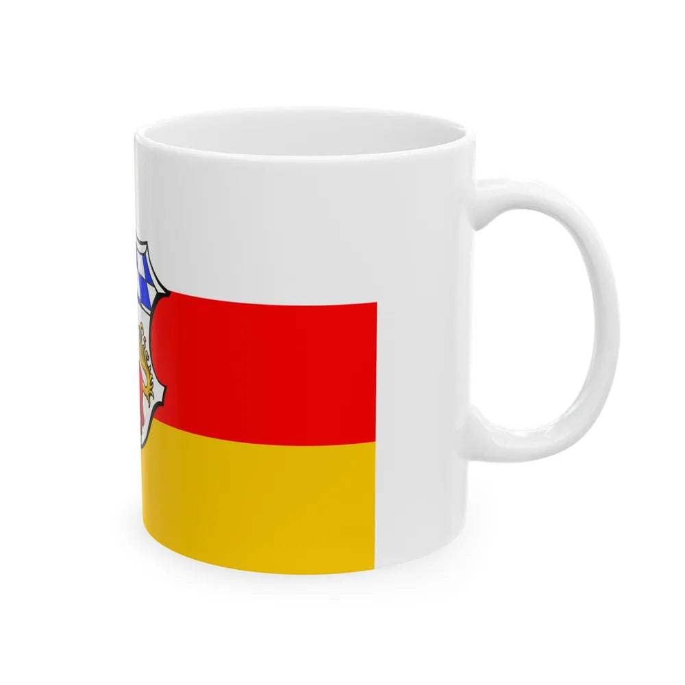 Flag of Erding Germany - White Coffee Mug-Go Mug Yourself