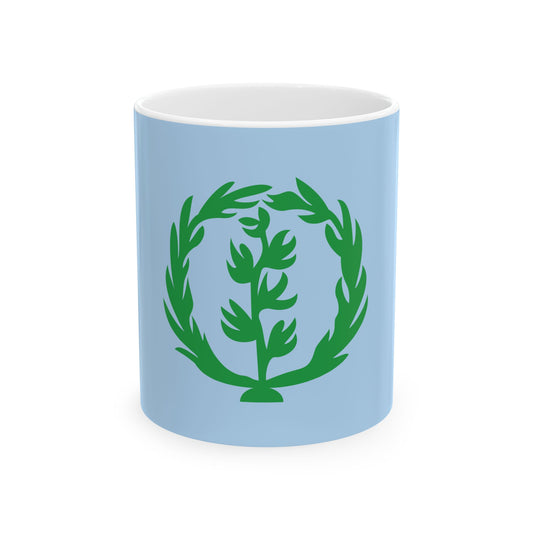 Flag of Eritrea 1952-1961 (Eritrea) White Coffee Mug-11oz-Go Mug Yourself