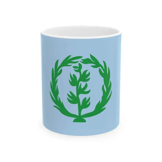 Flag of Eritrea 1952-1961 (Eritrea) White Coffee Mug 11oz - Go Mug Yourself