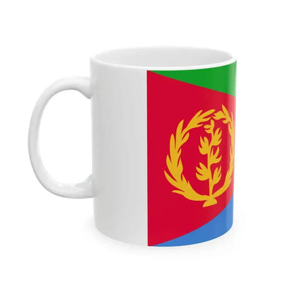 Flag of Eritrea 1993-1995 (Eritrea) White Coffee Mug - Go Mug Yourself