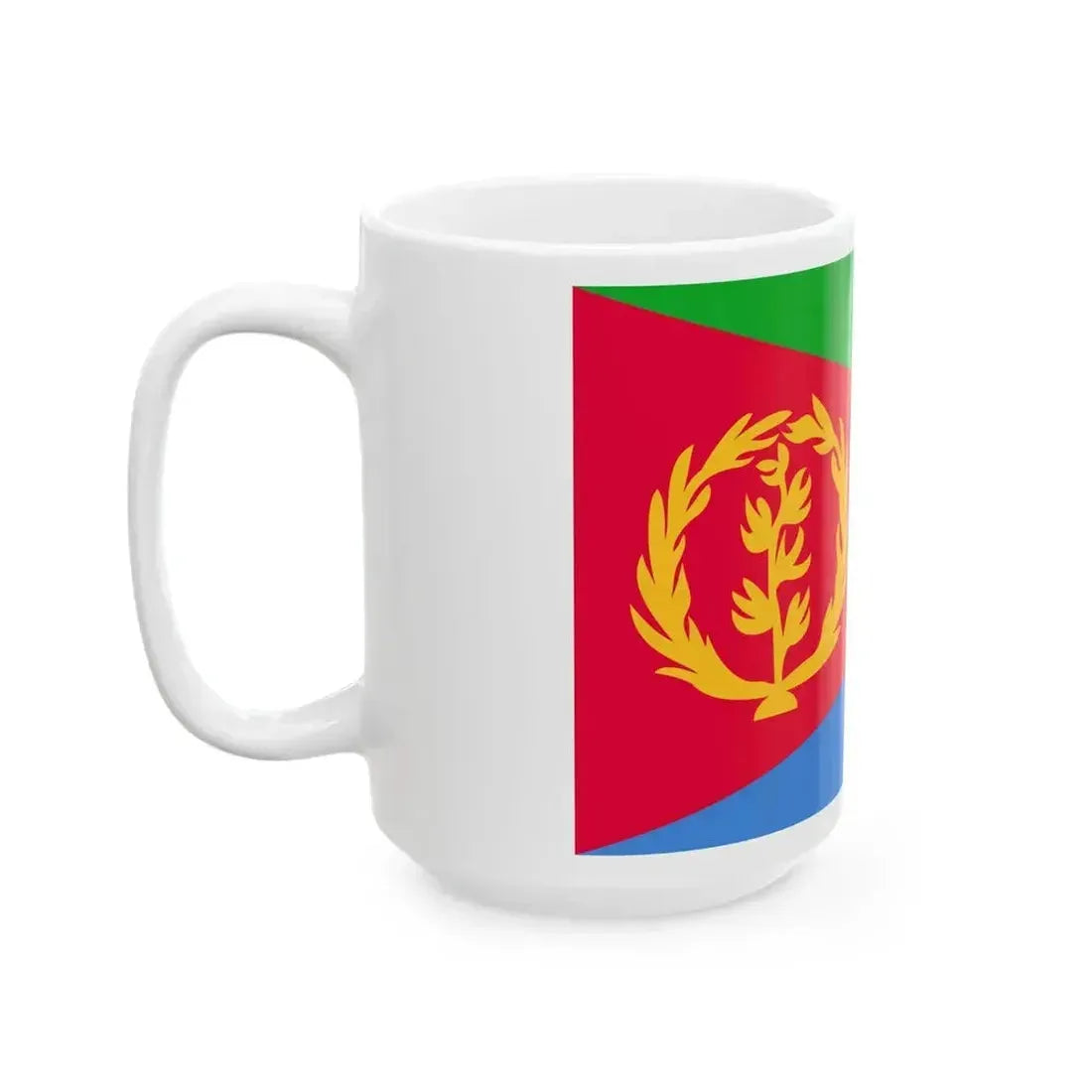Flag of Eritrea 1993-1995 (Eritrea) White Coffee Mug - Go Mug Yourself