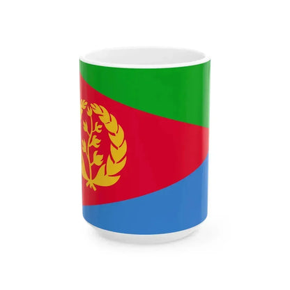 Flag of Eritrea 3-2 (Eritrea) White Coffee Mug 15oz - Go Mug Yourself