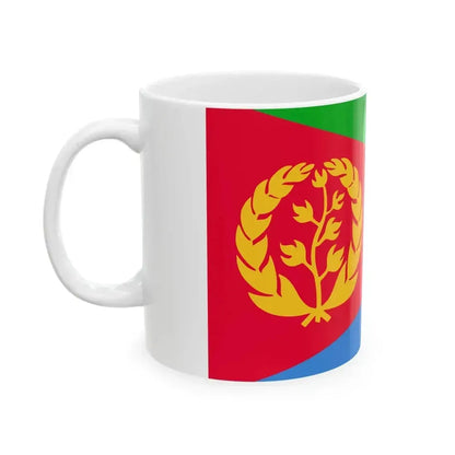 Flag of Eritrea 3-2 (Eritrea) White Coffee Mug - Go Mug Yourself