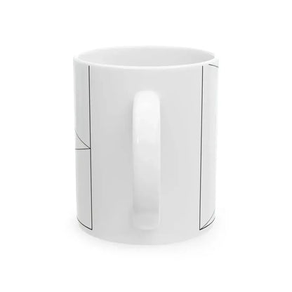 Flag of Eritrea colouring page (Eritrea) White Coffee Mug - Go Mug Yourself
